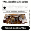 Versatile Floral & Plant Design Round Tablecloth - Stain & Waterproof, Perfect for Parties, Home Kitchens, and Outdoor Events