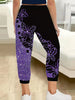Butterfly Print Drawstring Jogger Pants, Casual High Waist Pocket Pants - Lightweight & Breathable Fabric - For Spring & Summer - Women's Clothing - Perfect for Casual Wear & Loungewear