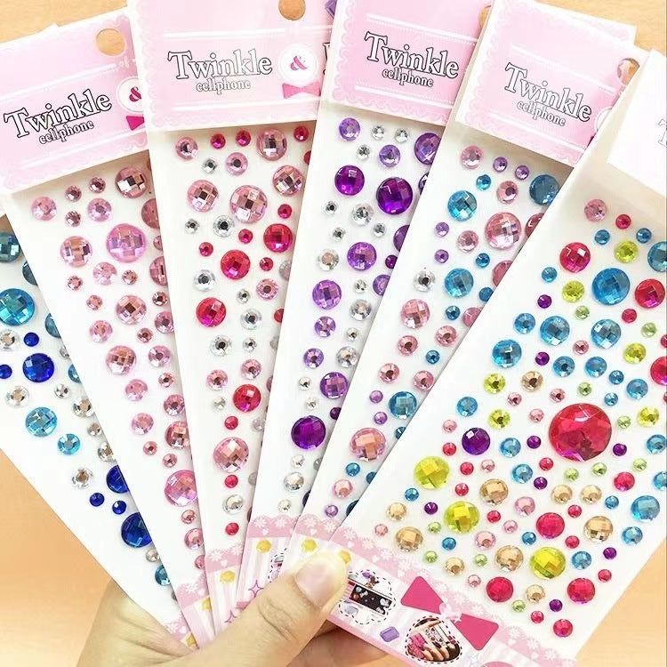 Children's Toy Gem Cartoon Cute Girl Reward Love Stickers