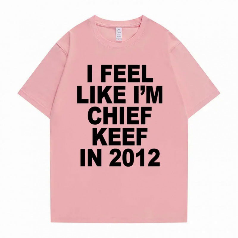 Men's Printed Cotton Short-sleeved T-shirt