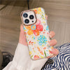 Electroplating Glitter Flower Phone Case Soft Shell