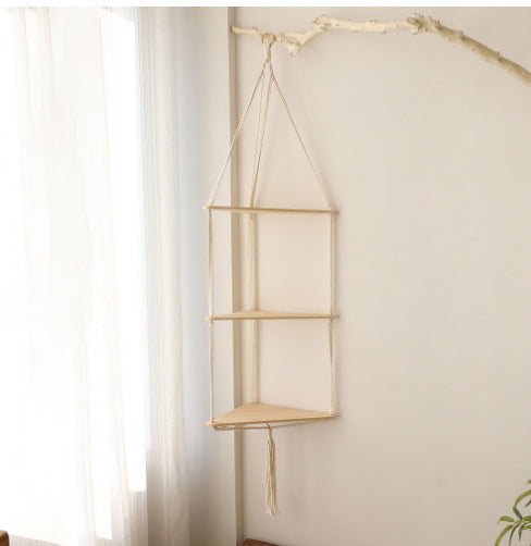 Bohemian Hand-woven Tassel Triangle Flower Pot Rack