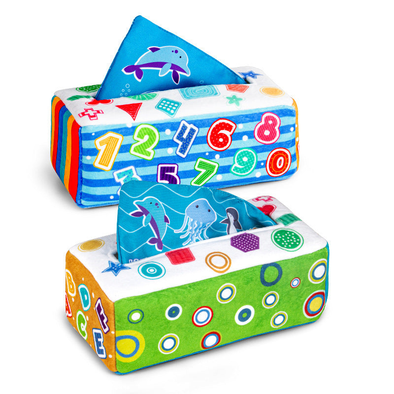 Baby Tear-proof Tissue Box Paper Extraction Toys