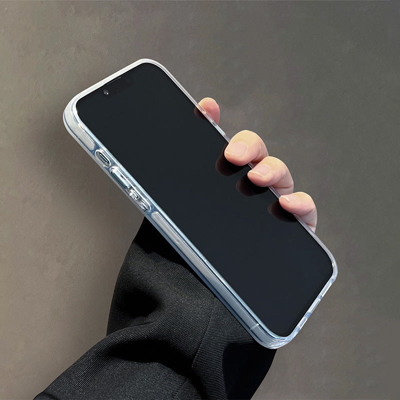Simple Cartoon Color Silver Phone Case
