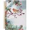 1pc A5 Winter Robin Bird Themed Spiral Notebook, 50 Pages, Watercolor Bird Lover'S Journal, Perfect Christmas Gift for Women and Bird Enthusiasts