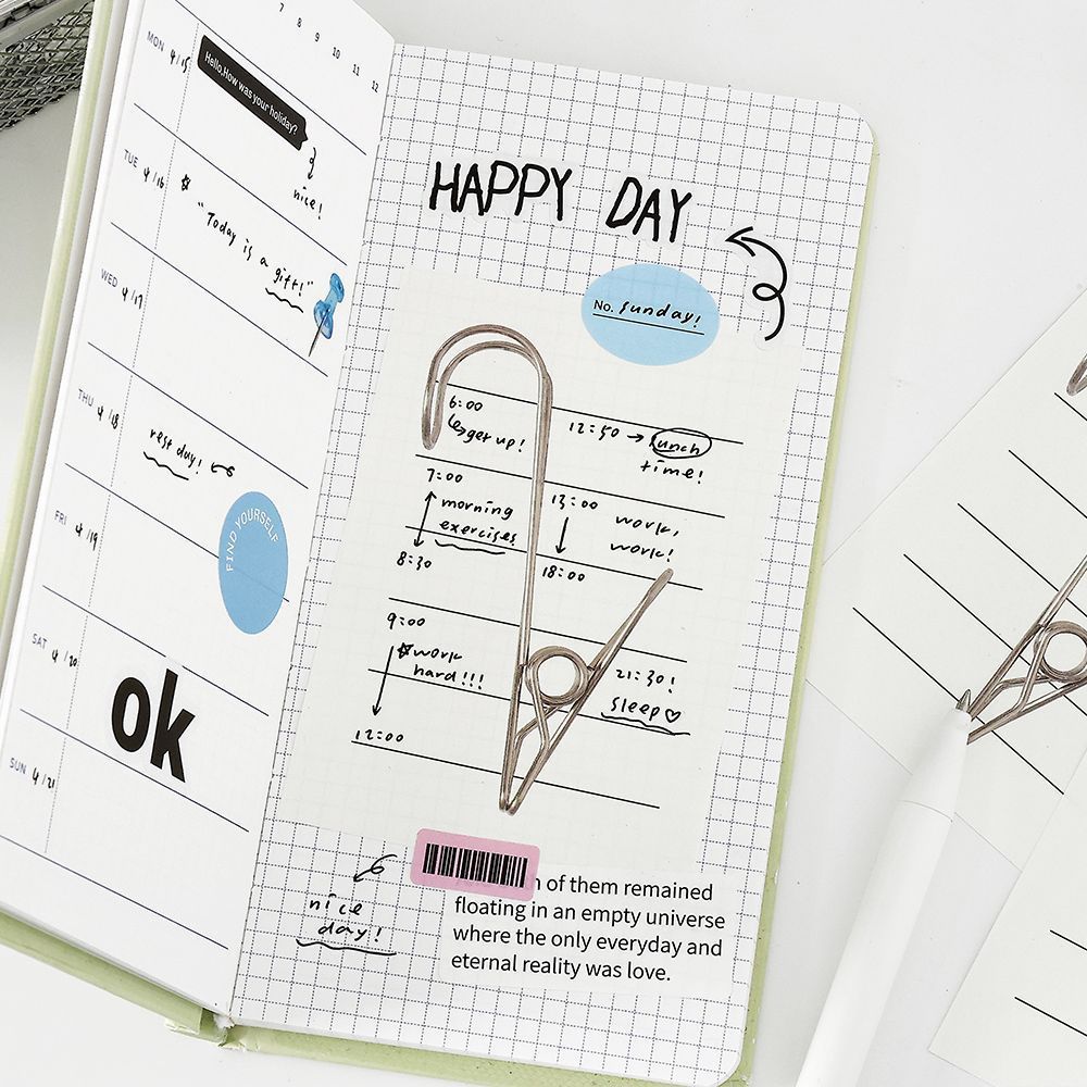 Notepad Simple Style Journal Decoration Learning Message