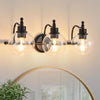 3 Lights Bathroom Vanity Fixture, 22 Inch Bathroom Fixture, Bathroom Lamp Above Mirror With Clear Glass Cover For Living Room And Kitchen, E26 Base
