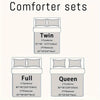 Colorful Rose Comforter Set, Floral Theme Bedding Set, Soft Polyester, 3pcs (1 Comforter and 2 Pillowcases)