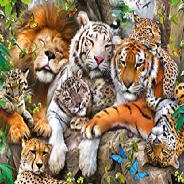 Big Cat Nap 5D Diamond Painting Kit