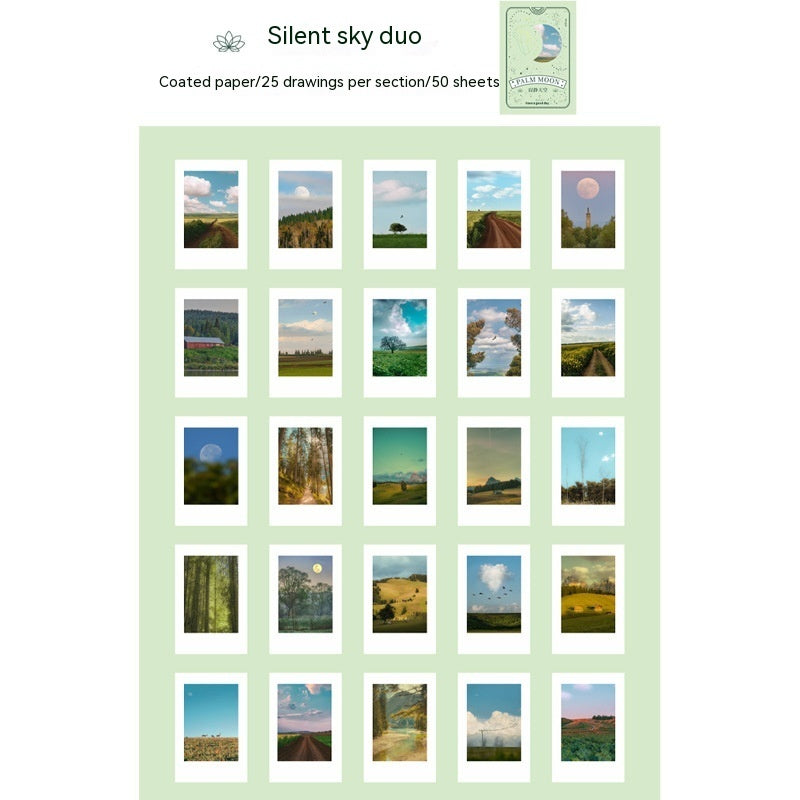 Moon Series INS Landscape Journal Material