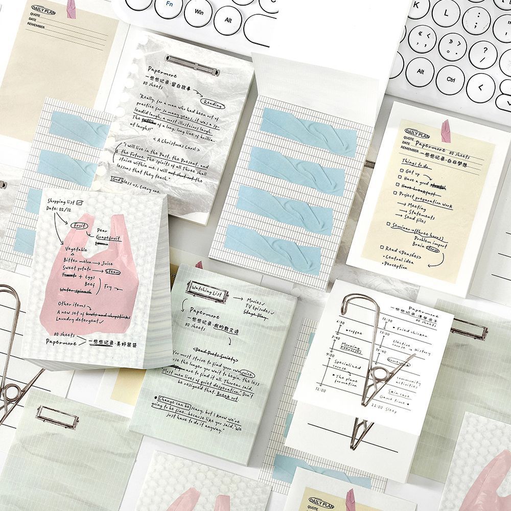 Notepad Simple Style Journal Decoration Learning Message