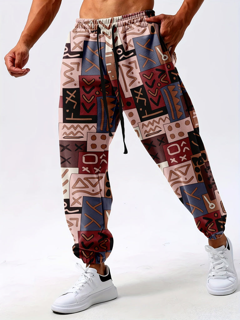 3D Digital Pants Authentic Casual Pants Classic Cargo Pants Men's Waist Men's Fashion Trend Pants Casual Sweatpants for Polyester Jogging Bottoms Paisley Beach Pants Fit Tapered Pocket Slim Pants Summer Loose Pants Twill Regular Pants Outdoor Pants