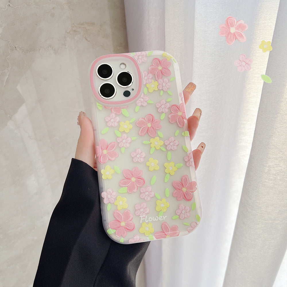 Fashion Simple Floral Mobile Phone Protective Case