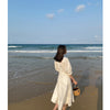Dress Women Summer V-neck Puff Sleeve Women's Clothing