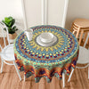 1pc Boho Round Tablecloth 60 Inch, Bohemian Circle Table Cloth, Stain Resistance, Water Repellent And Wrinkle-Free, Colorful Table Cover Decor For Home Kitchen Dining Party Patio Indoor And Outdoor Use