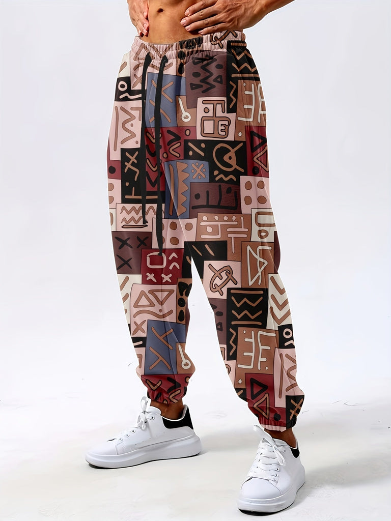3D Digital Pants Authentic Casual Pants Classic Cargo Pants Men's Waist Men's Fashion Trend Pants Casual Sweatpants for Polyester Jogging Bottoms Paisley Beach Pants Fit Tapered Pocket Slim Pants Summer Loose Pants Twill Regular Pants Outdoor Pants
