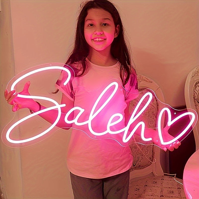 Custom Neon Sign Decor - Homeowners, Party Planners, Event Decorators, Gift Givers - Dimmable, Wall mount, Push Button Type, LED Lights, USB - Suitable for Bedroom, Party, Wedding