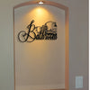 Elegant Minimalist Bathroom Sign - Homeowners, Office Workers, Antique Enthusiasts, Gift Givers - Material, Iron - Suitable for Home, Office, Coffee Shop