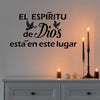 Spanish Quote Dove Wall Stickers, Art Deco Style Graphic Vinyl Decals, Detachable Self-Adhesive Home Decor for Living Room Bedroom Study Dining Room, Single-Use Irregular Shape Glossy Finish