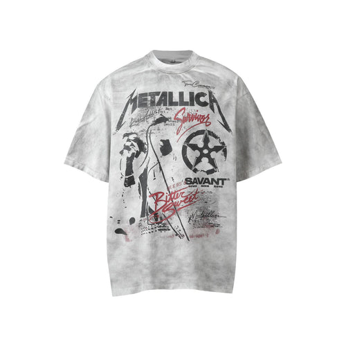 Men's Loose Printed Short-sleeved T-shirt