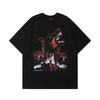 Street Design Theme Dark Dog Head Man Short Sleeve