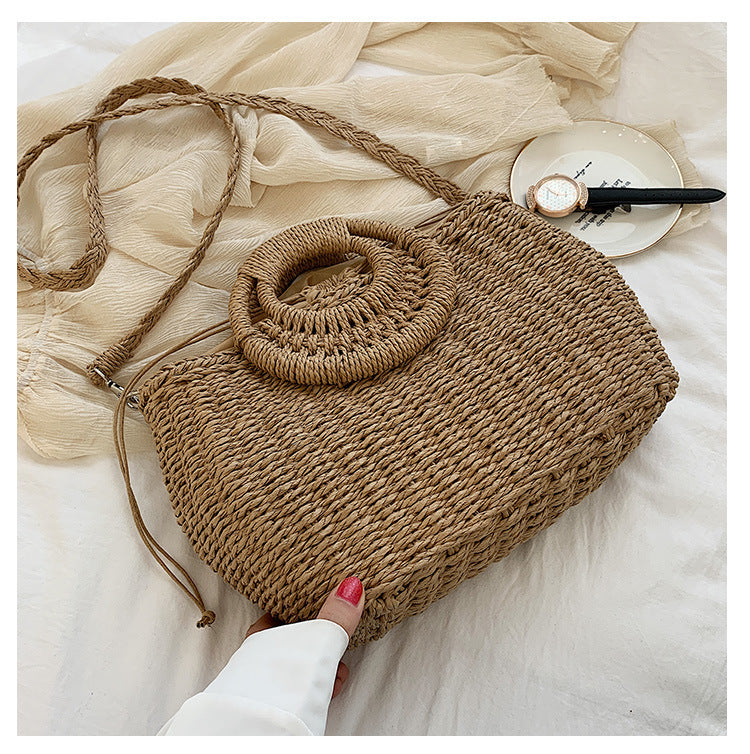One Shoulder Crossbody Woven Bag