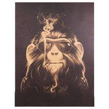 Smoking OrangutanNostalgic RetroMovie Kraft Poster