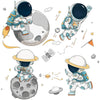 Cartoon Cute Astronaut Wall Stickers