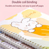 4-Pack A5 Spiral Notebooks with Minimalist Bear and Rabbit Designs, 120 Pages Each, Durable Coil Bound Journals with Lay-Flat 360° Design, Cute Illustrated Writing Notebooks for Students and Journaling