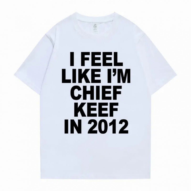 Men's Printed Cotton Short-sleeved T-shirt