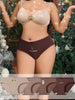 4pcs Christmas-Themed Cotton Briefs for Women - Soft, Comfortable Low-Rise Underwear with Bow Detail