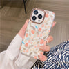 Electroplating Glitter Flower Phone Case Soft Shell