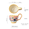 Handmade Large Capacity Painted Irregular Breakfast Cups For Household Use