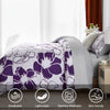 Davulos 7pcs Floral Comforter Set - Hypoallergenic Microfiber Cover, Plush Polyester Fill, Machine Washable, Stain-Resistant, All-Season Bedding, Queen/King Size