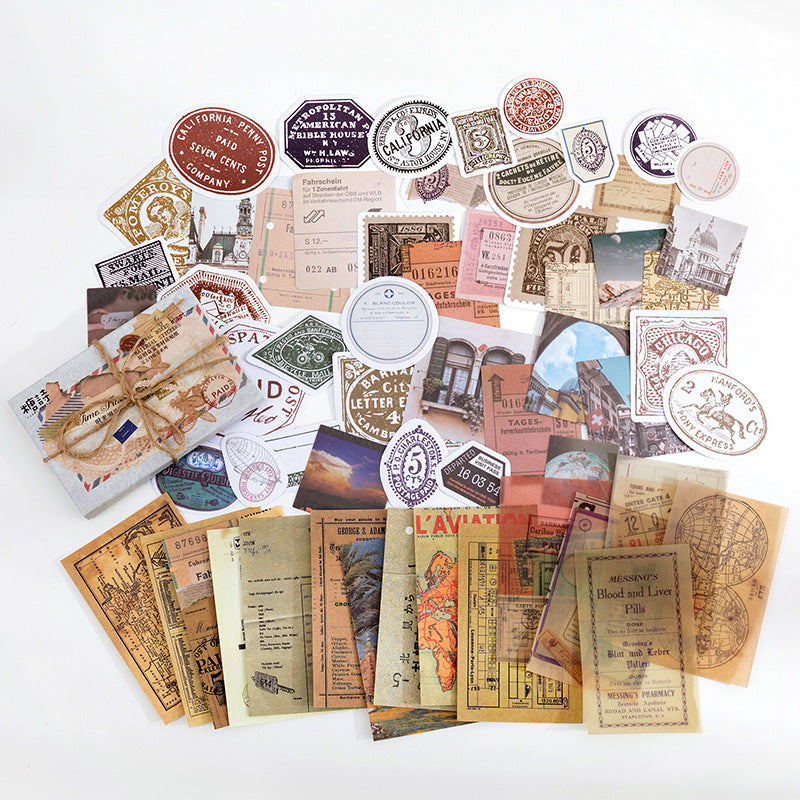 Material Box-packed Stickers Creative Journal Material Pasteup