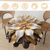 Versatile Floral & Plant Design Round Tablecloth - Stain & Waterproof, Perfect for Parties, Home Kitchens, and Outdoor Events