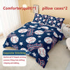 3pcs 3D Baseballs Comforter, Blue Baseball Comforter Set, 3pcs Bedding Set Printed Comforter With 2 Pillowcases, Down Alternative, Soft And Lightweight, For All Seasons