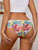 5pcs Oil Painting Seamless Briefs, Comfy & Breathable Ice Silk Intimate Panties, Women's Lingerie & Underwear