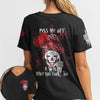 Women's Printed Street Style Short Sleeve Workout T-shirt Top