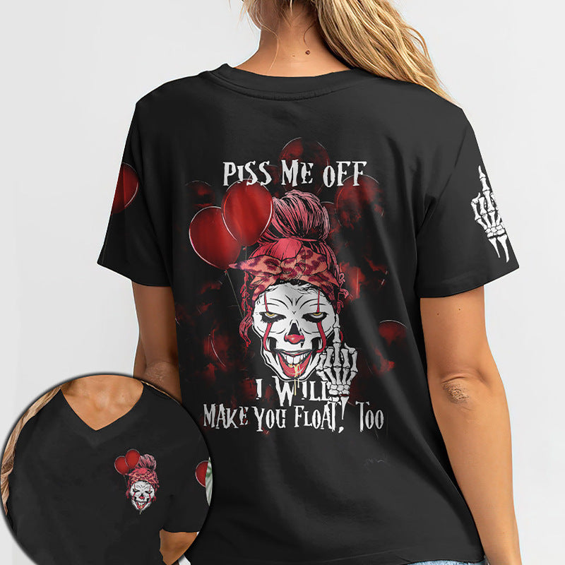 Women's Printed Street Style Short Sleeve Workout T-shirt Top