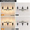 3 Lights Bathroom Vanity Fixture, 22 Inch Bathroom Fixture, Bathroom Lamp Above Mirror With Clear Glass Cover For Living Room And Kitchen, E26 Base