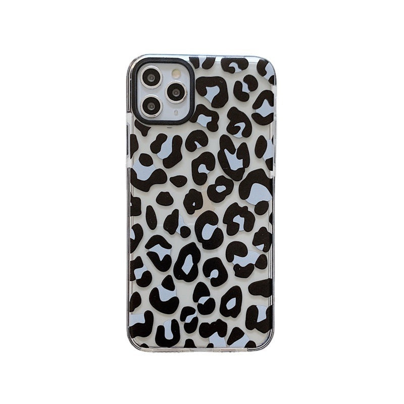 Compatible Animal Leopard Laser Transparent Soft Phone Case