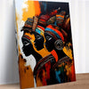 1pc, Framed, Abstract Black People Wall Art, Black People Canvas Print Painting, Modern Art, For Living Room Bedroom Hallway Wall Decoration, 11.8*15.7 Inches, Ready To Hang