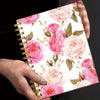 Floral Rose Spiral Journal for Women - Premium Thick Paper, College Ruled Notebook, Ideal for School, Office & Home Gifts, 5.5x8.3 inches