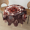 Versatile Floral & Plant Design Round Tablecloth - Stain & Waterproof, Perfect for Parties, Home Kitchens, and Outdoor Events