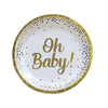 oh baby baby theme paper cup paper plate