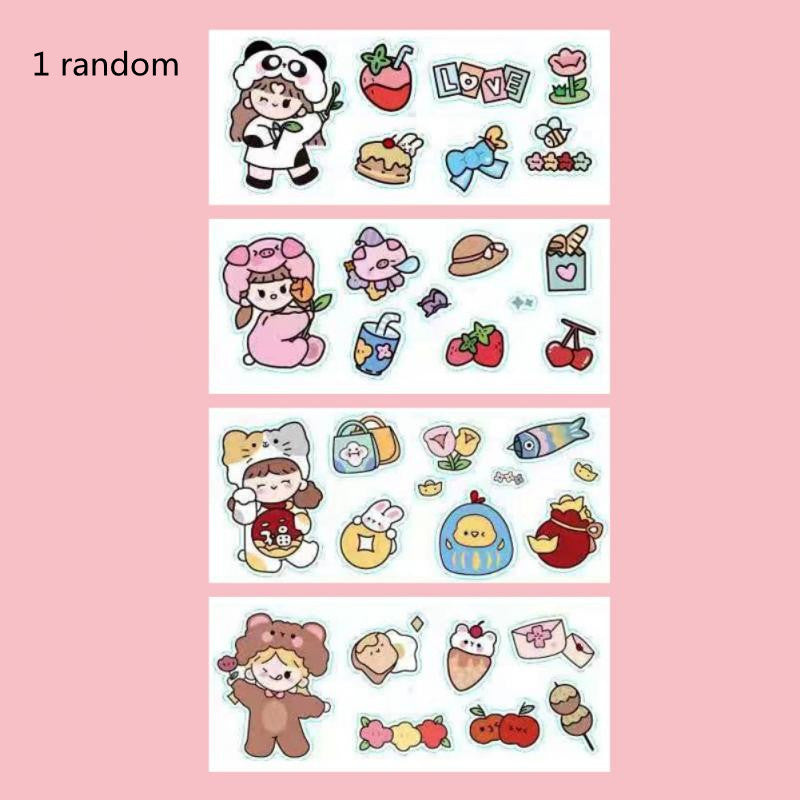 Cute Seamless Diy Primary School Students Stick Cups 3d Stickers