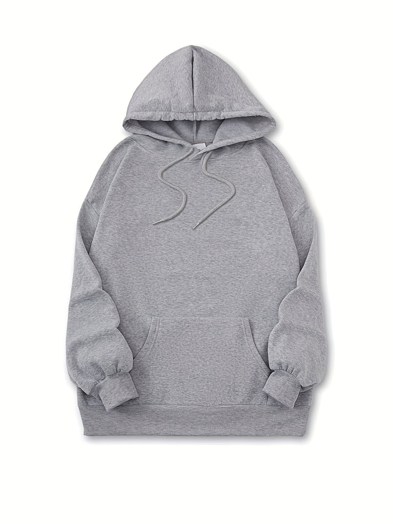 Sloth Print Drawstring Kangaroo Pocket Hoodie, Long Sleeve Pullover Sports Hooded Sweatshirt, Women's Activewear