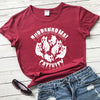 Casual Print Crew Neck Short Sleeve Slim Fit T-Shirt Top