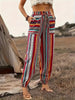 Striped Drawstring Waist Pants, Casual Loose Pants For Spring & Summer, Women's Clothing